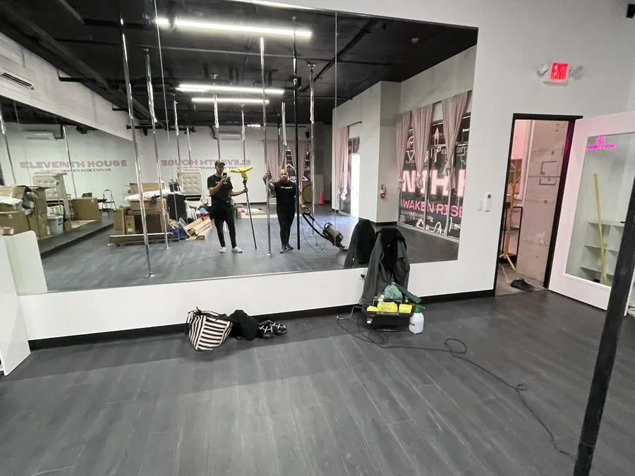 The Clean Guys team cleaning commercial space Las Vegas