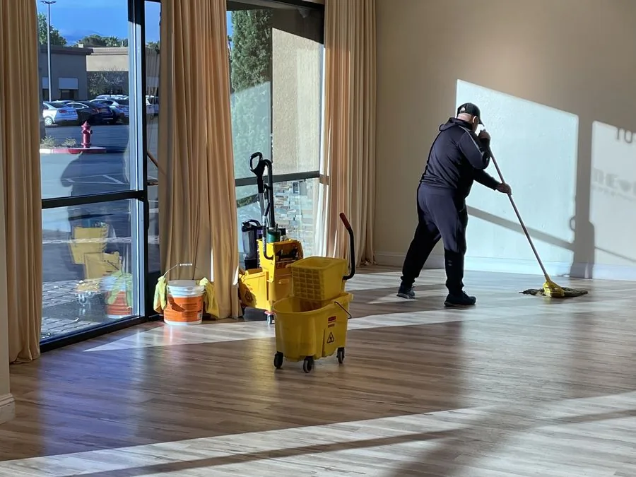 The Clean Guys commercial janitorial floor mopping Las Vegas
