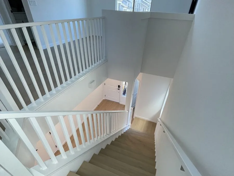Post-construction staircase clean new Las Vegas home