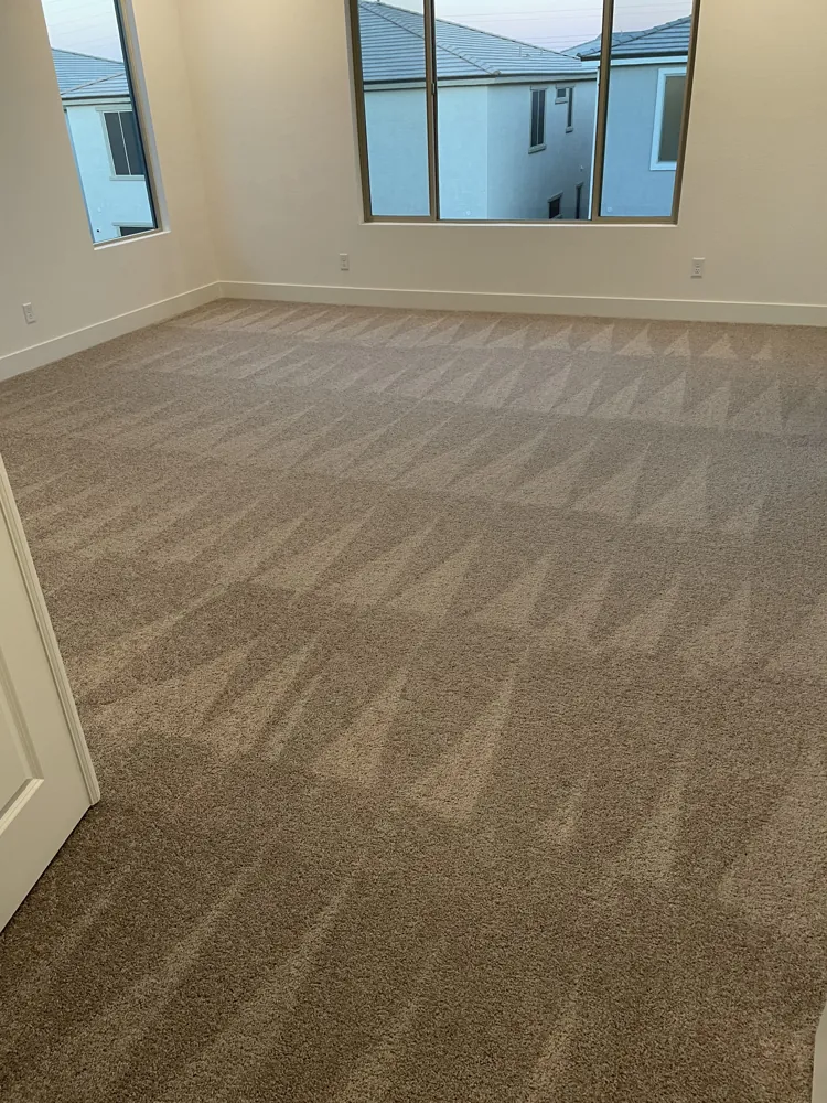 Freshly cleaned carpet in an empty Las Vegas home ready for move-in