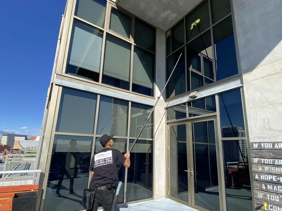 The Clean Guys Downtown Las Vegas high-rise window cleaning